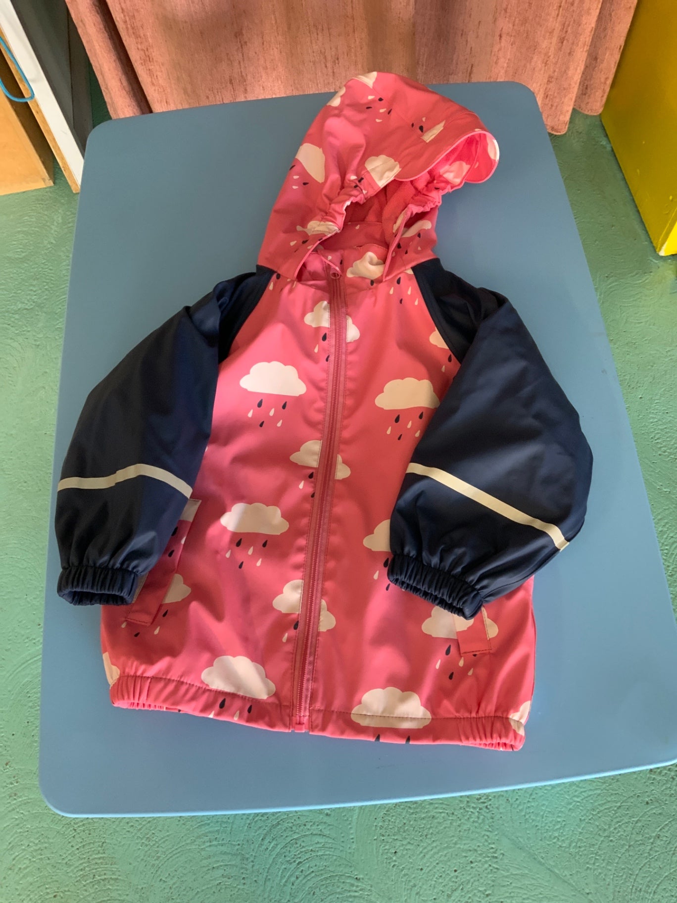 Regenjacke 98 Rosa und Dunkelblau