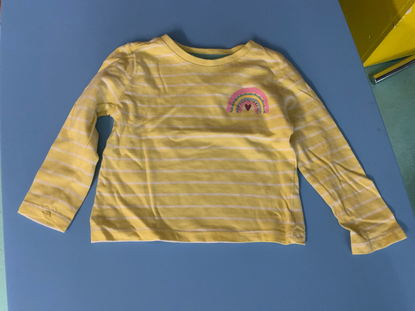 Langärmliges T-Shirt 92 Gelb