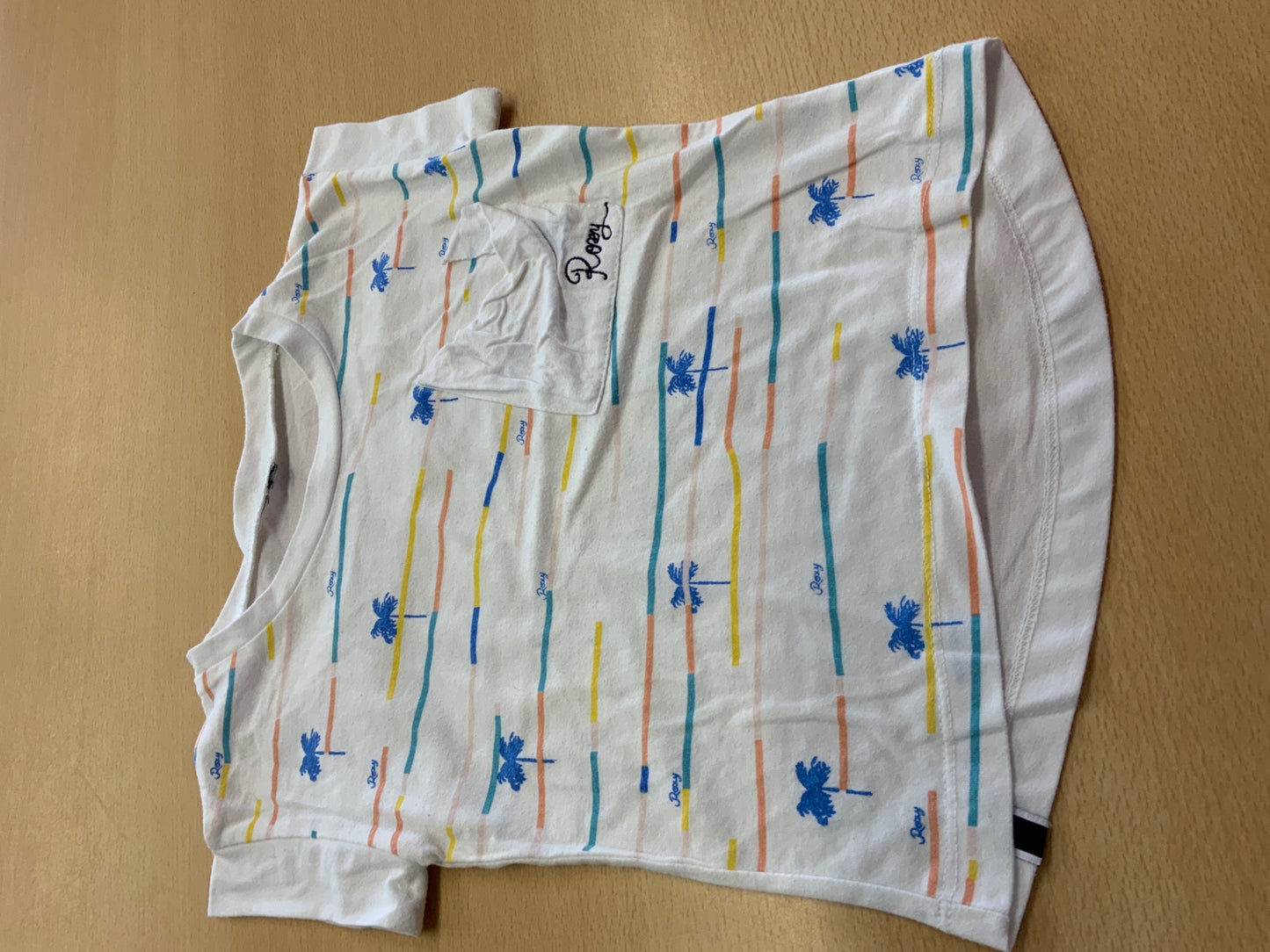 Polo T-Shirt 92 Weiß mit bunten Streifen