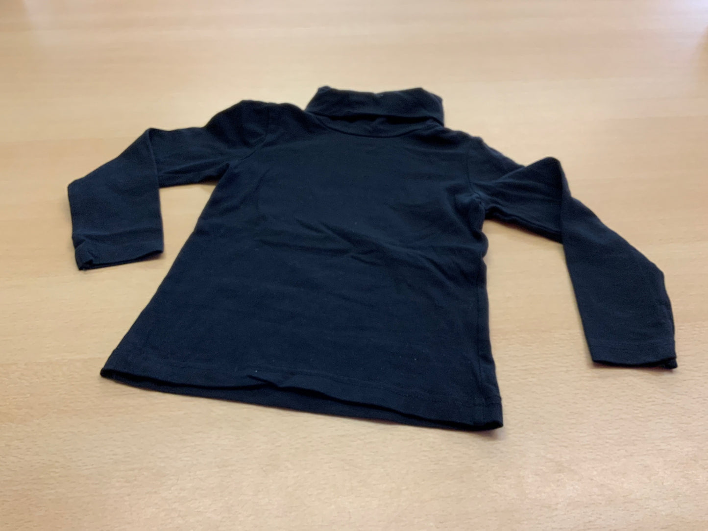 Rollkragen-Pullover 92 Schwarz