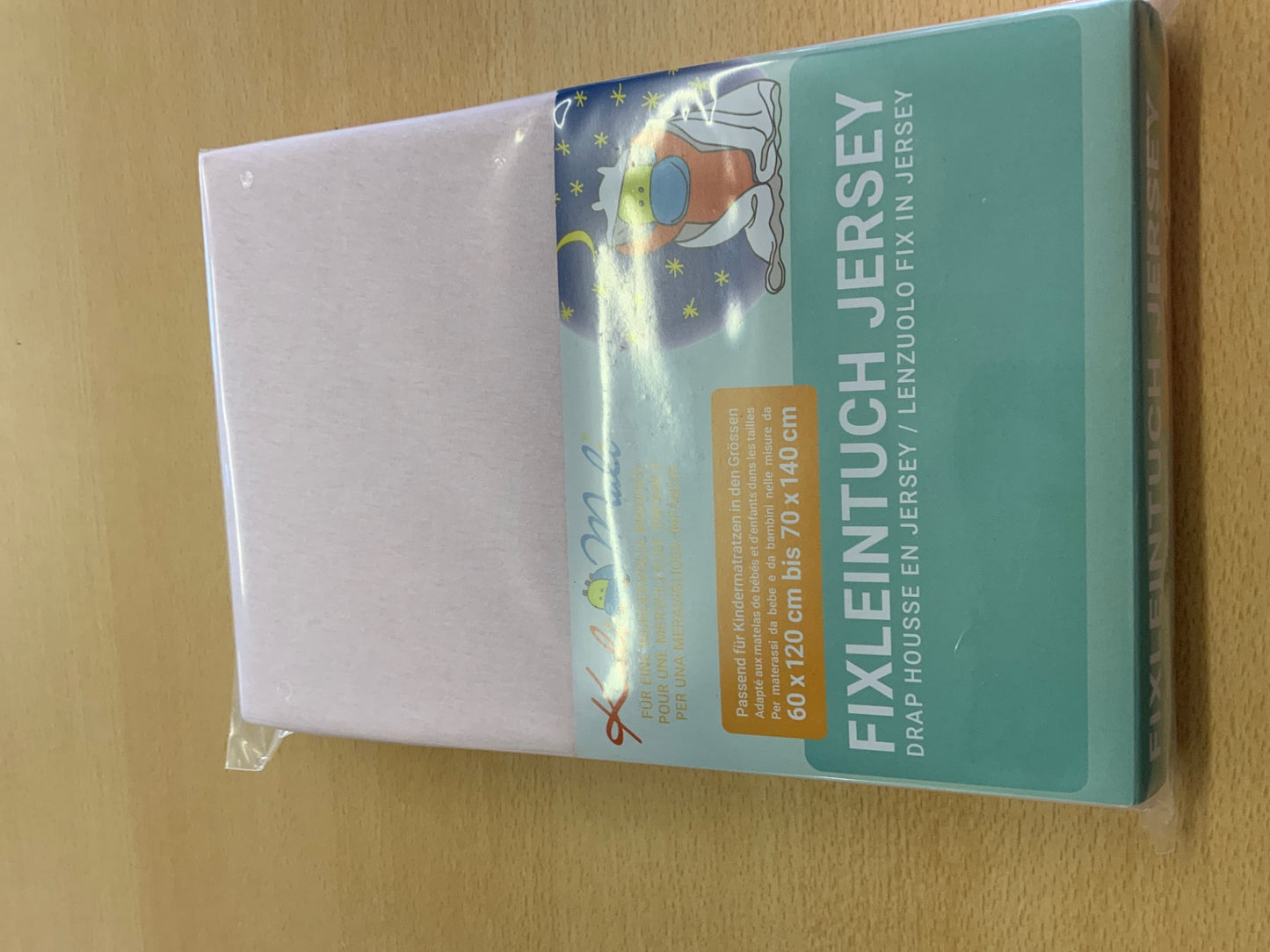 Kuli Muli Fixleintuch 60 x 120 bis 70 x 140 Rosa