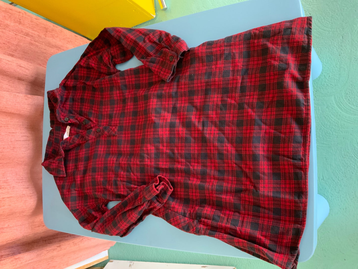 Kleid 140 Rot und Schwarz