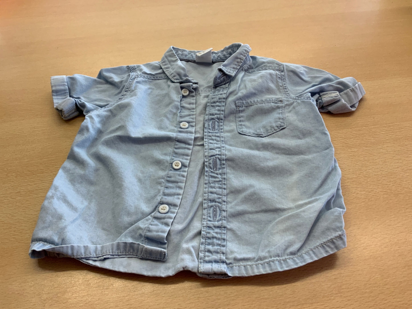 Kurzarmhemd 74 Himmelblau