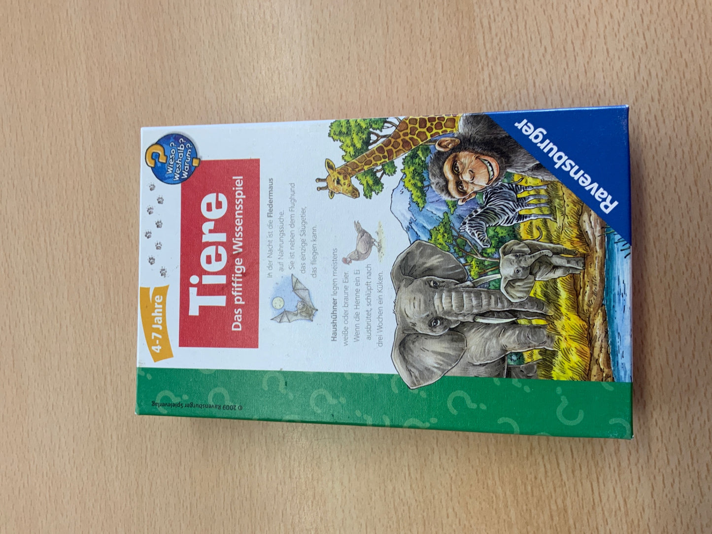 Unbekannt Wissensspiel Tiere Mehrfarbig