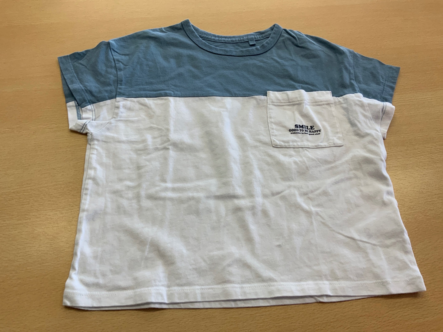 T-Shirt 116 Weiß und Blau