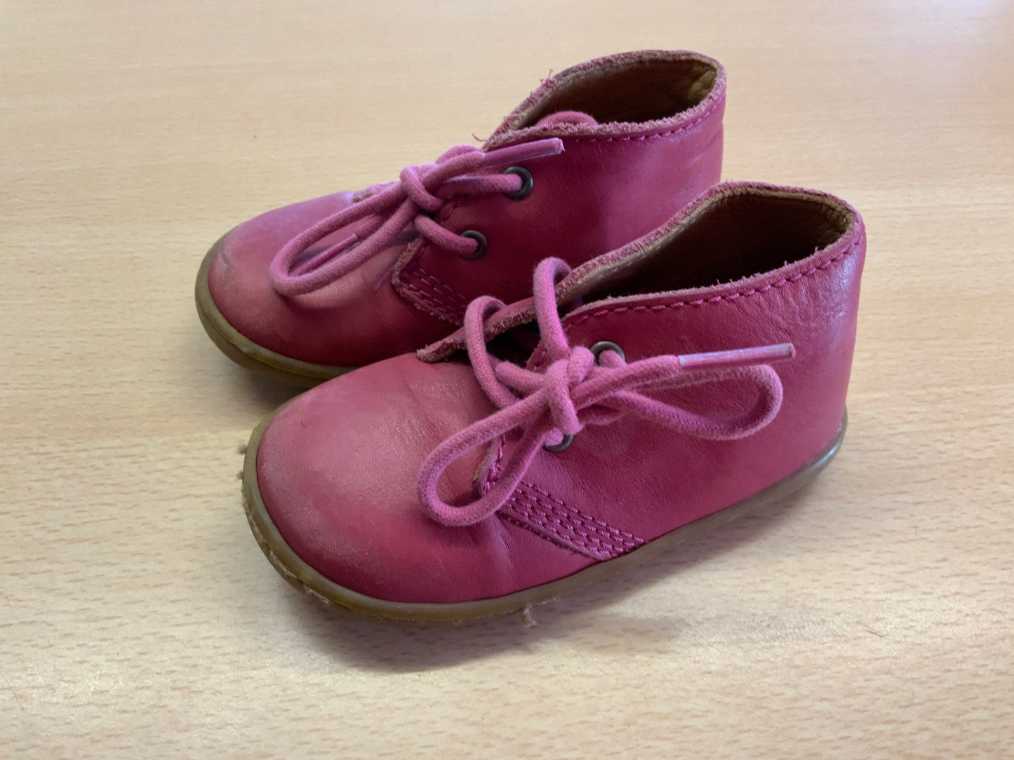 Lederschuhe 21 Pink
