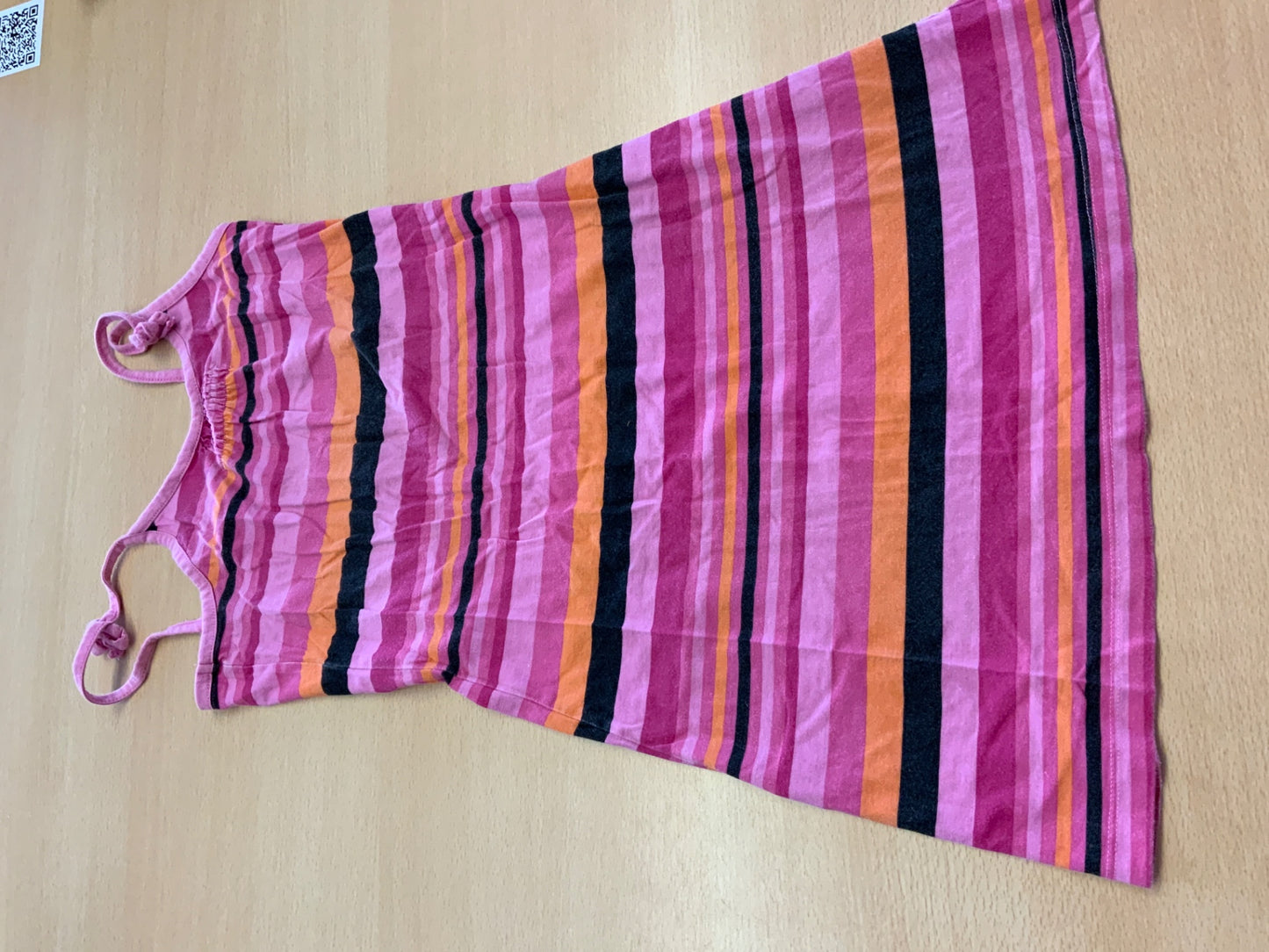 Kleid 146 Pink, Orange, Schwarz
