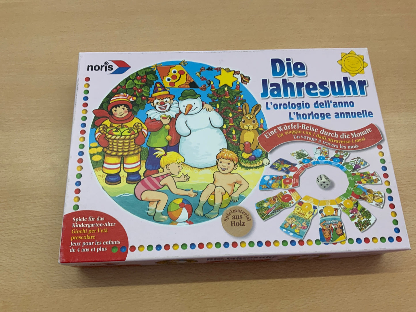 noris Spiel die Jahresuhr Bunt
