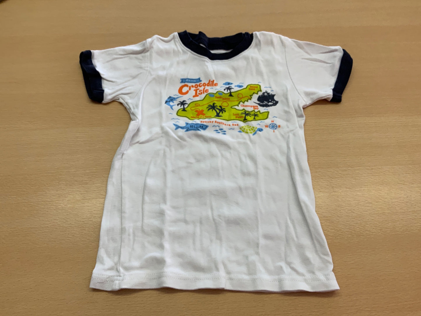 Unbekannt T-Shirt 104 Weiß und Schwarz