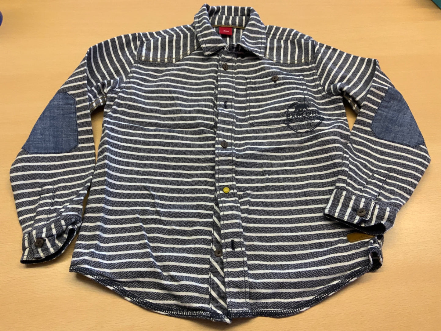 s.Oliver Hemd 128/134 Blau und Weiß