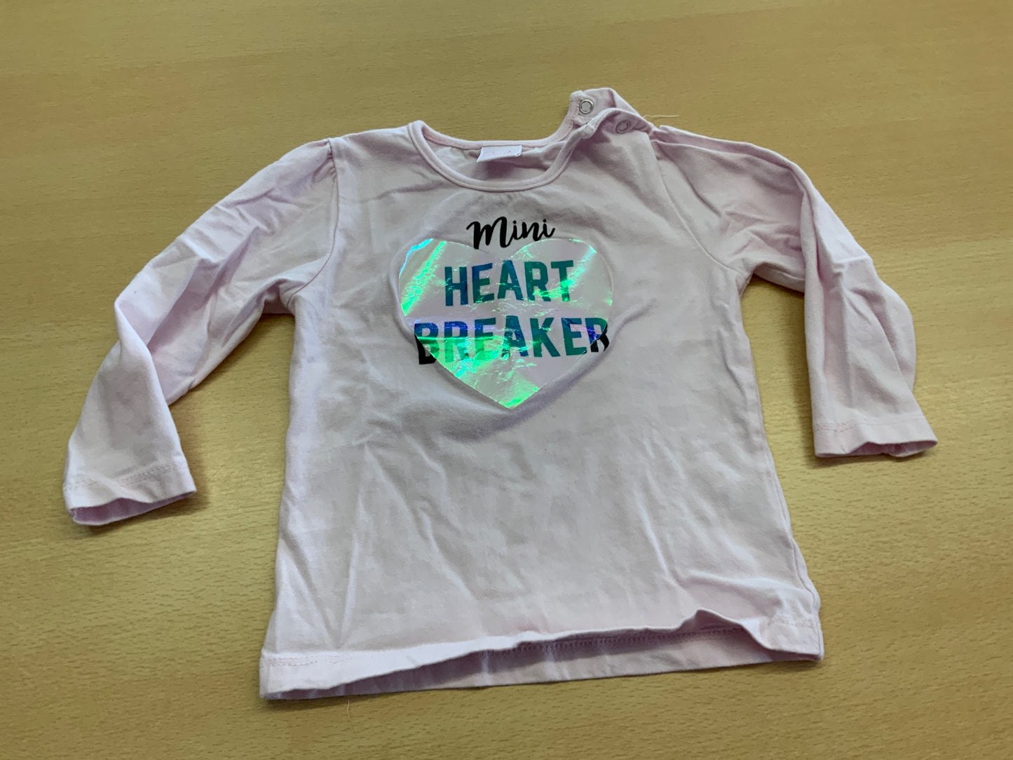 Langarmshirt 80 Hellrosa