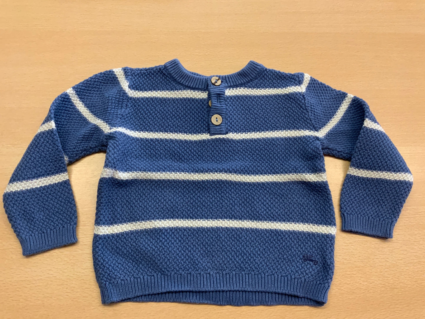Pullover 92 Blau und Weiß