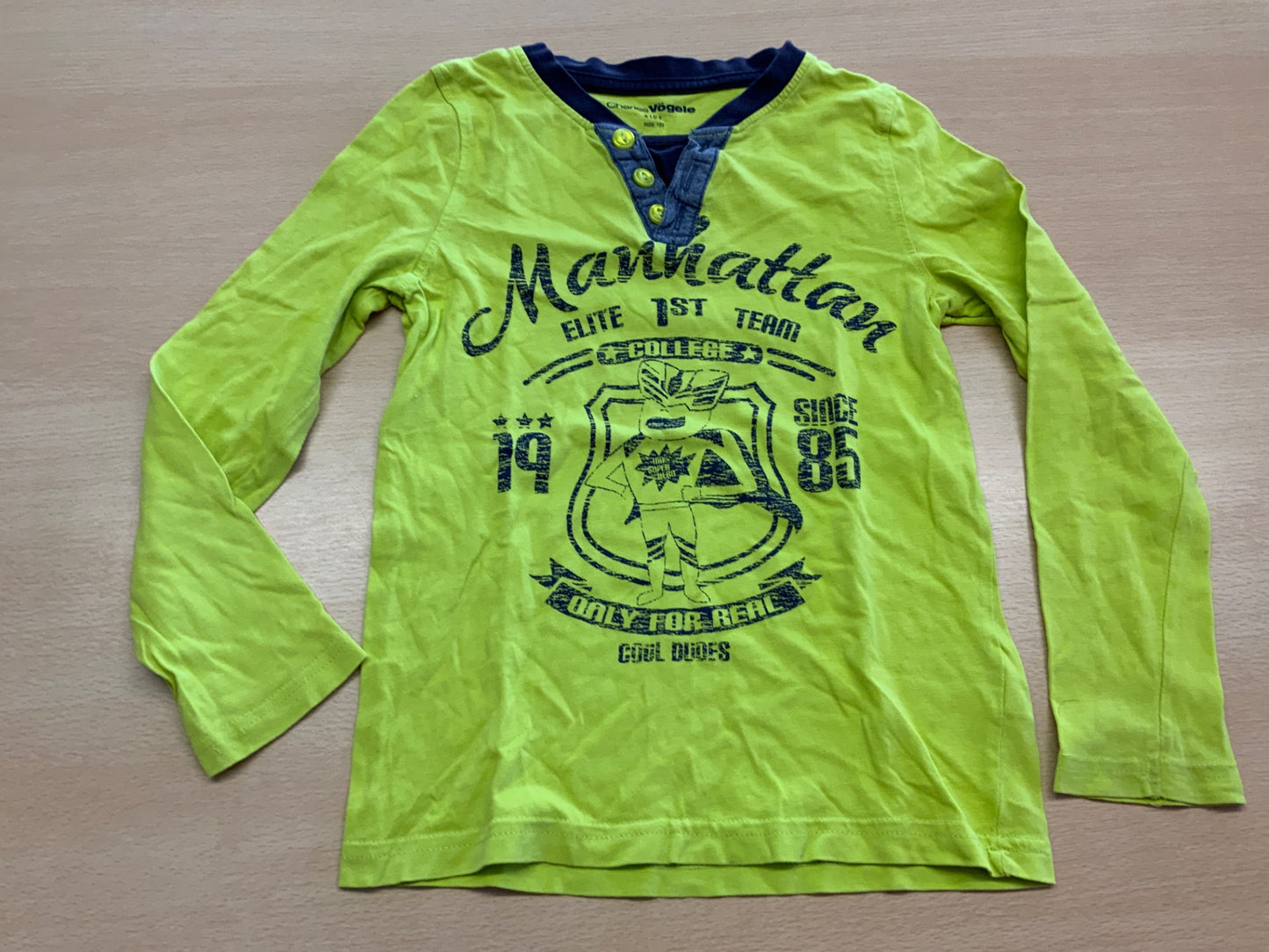 Langarmshirt 122 Limettengrün