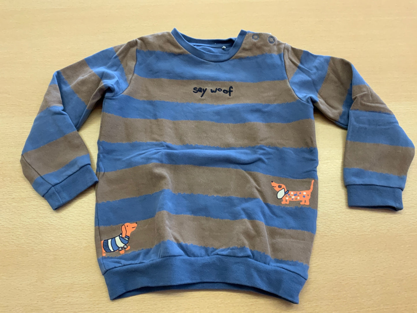 Pullover 92 Blau und Braun