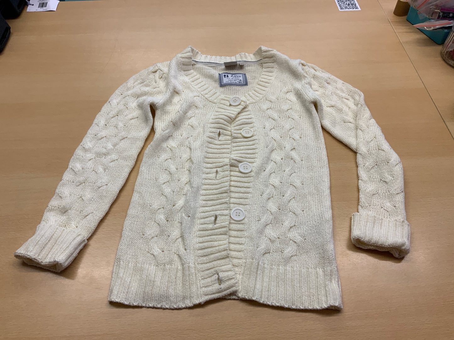 Love Jacke 146/152 Creme