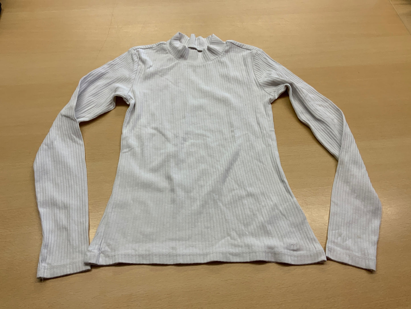 Langarmshirt 146/152 Weiß