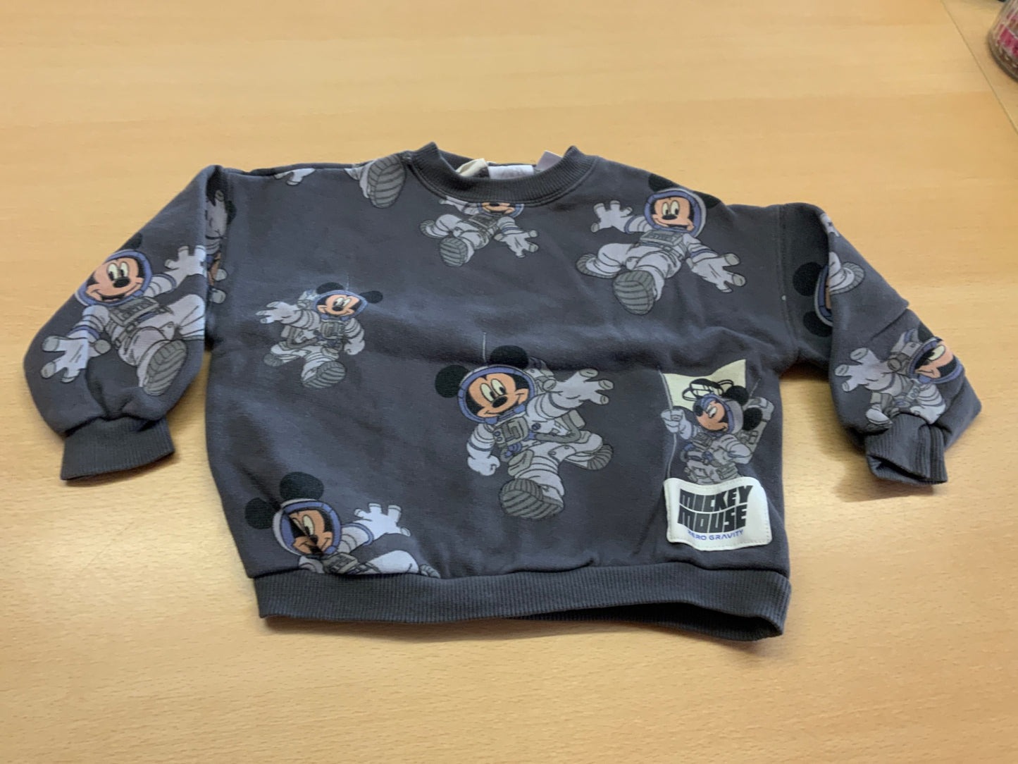 Mickey Mouse Pullover 98 Grau