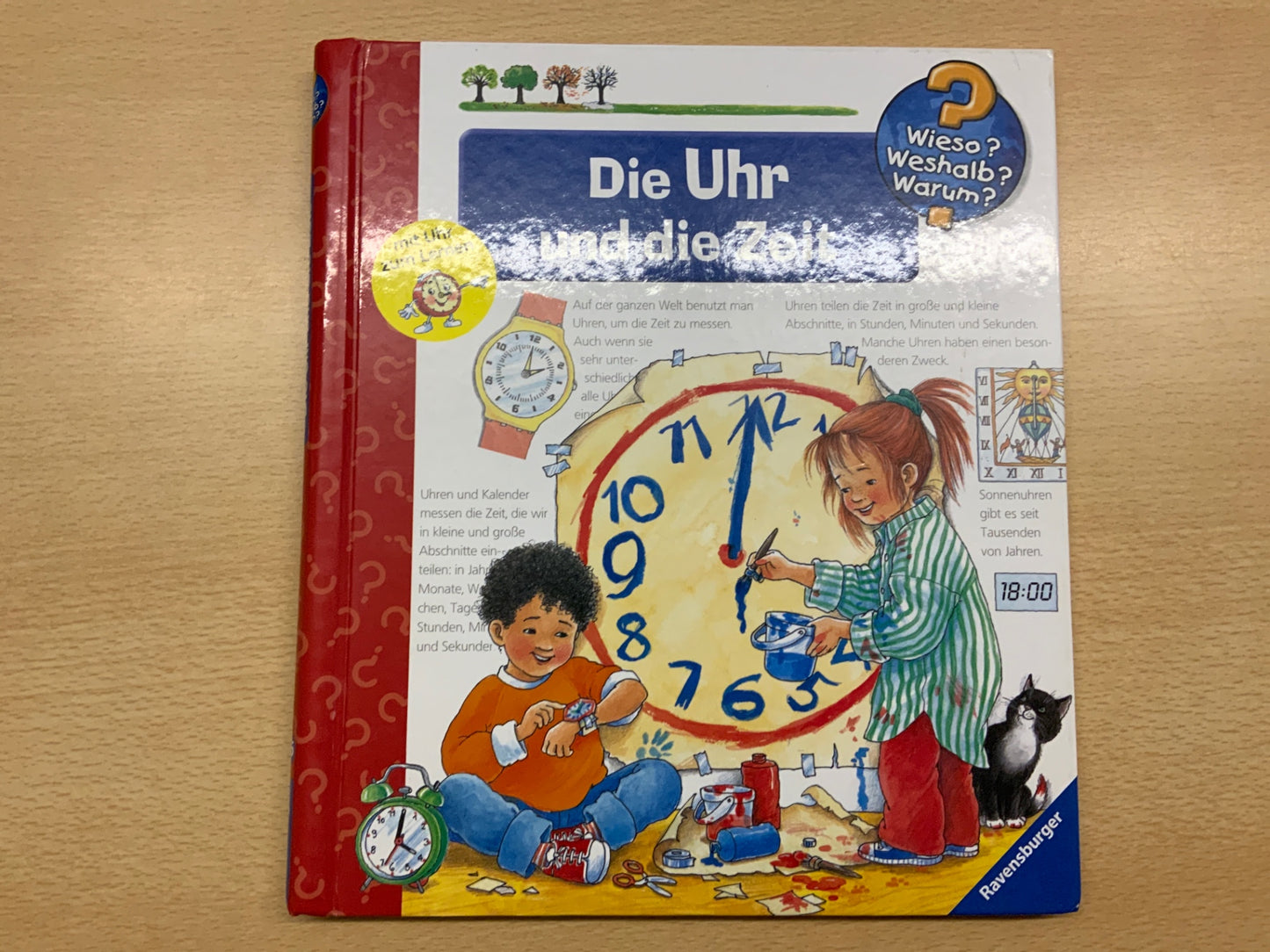 Ravensburger Buch die Uhr und die Zeit Bunt