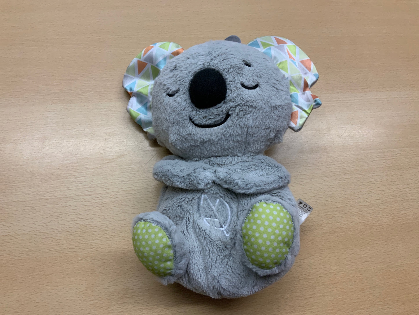 Musik-Kuscheltier Grau, grün, bunt