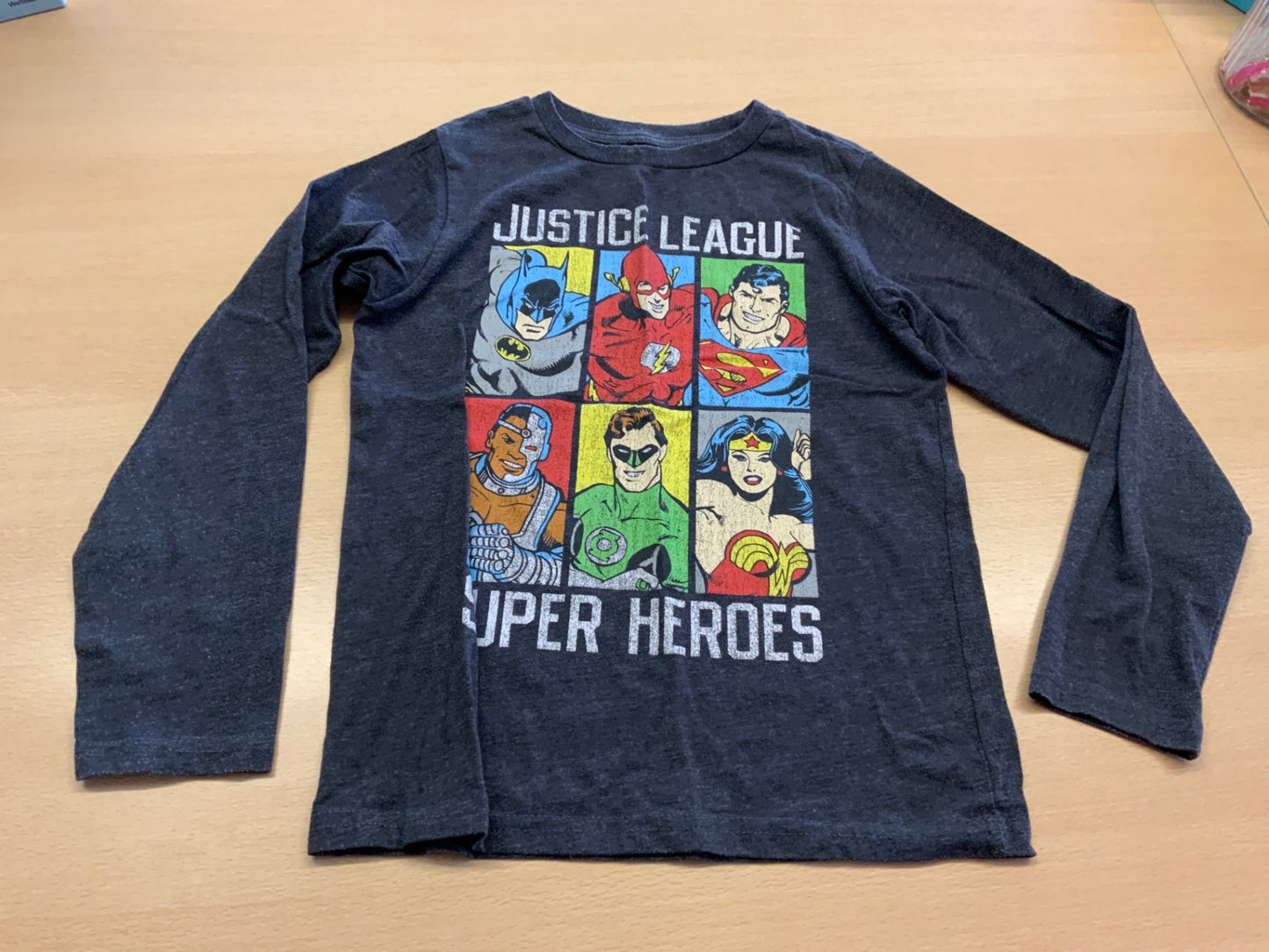 Langarmshirt 134/140 Dunkelgrau