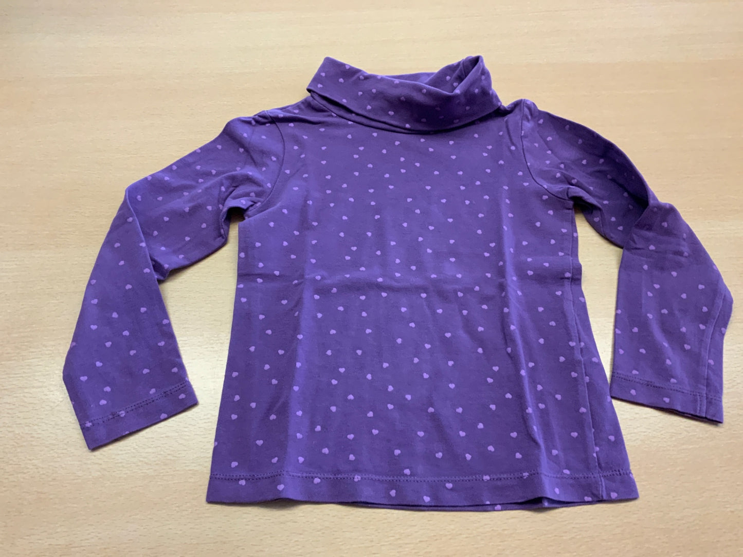 Langarmshirt 98/104 Lila