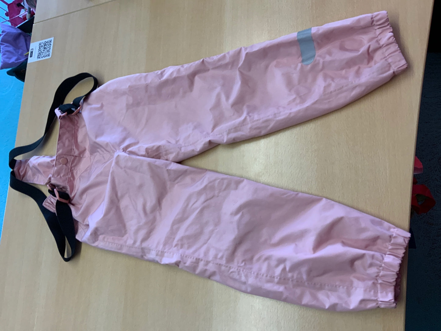 Regenhose 122/128 Rosa