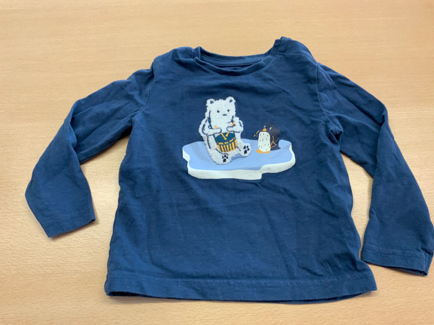 Langarmshirt 92 Blau