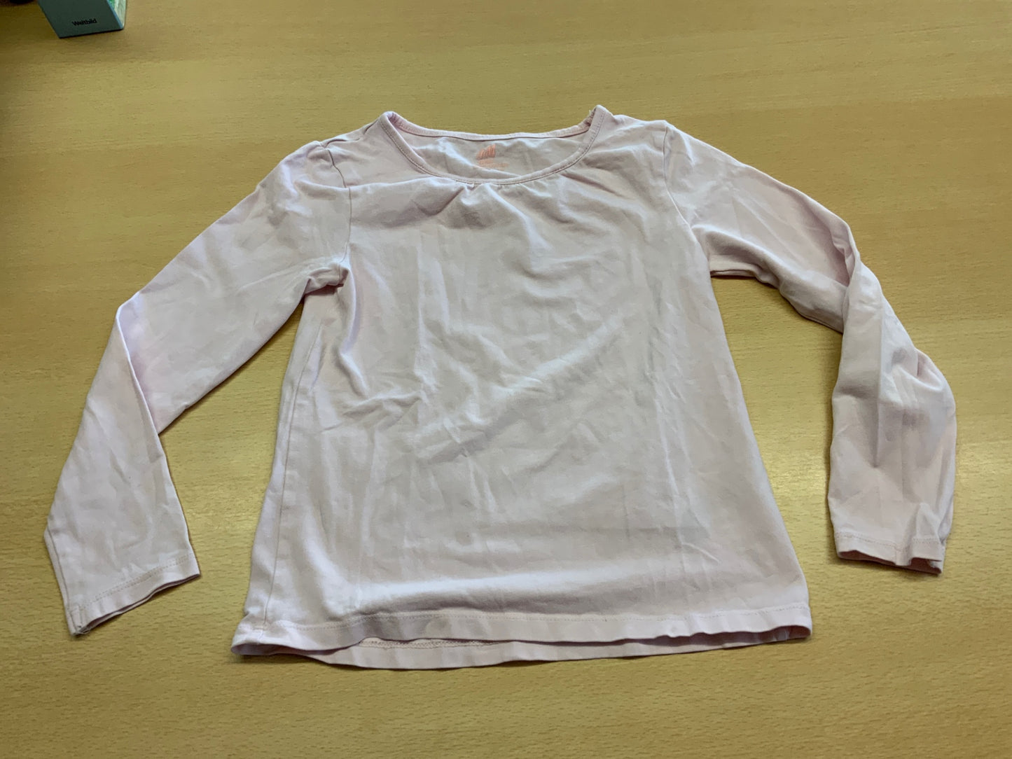 Langarmshirt 122/128 Hellrosa