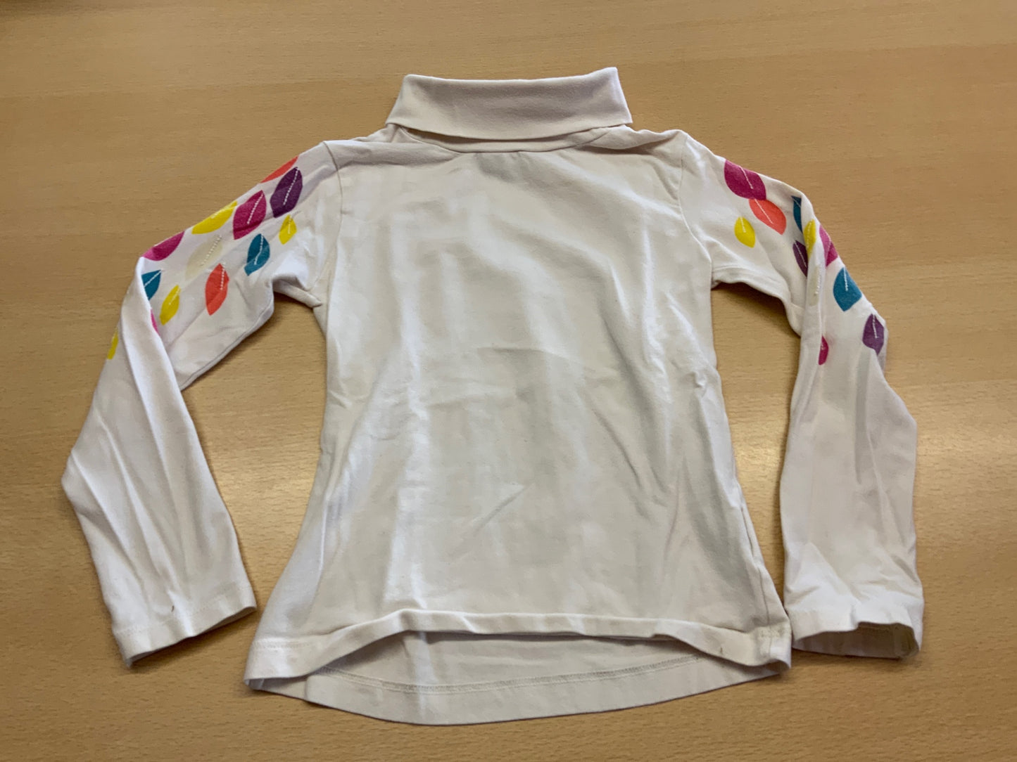 Rollkragen-Pullover 116 Weiß