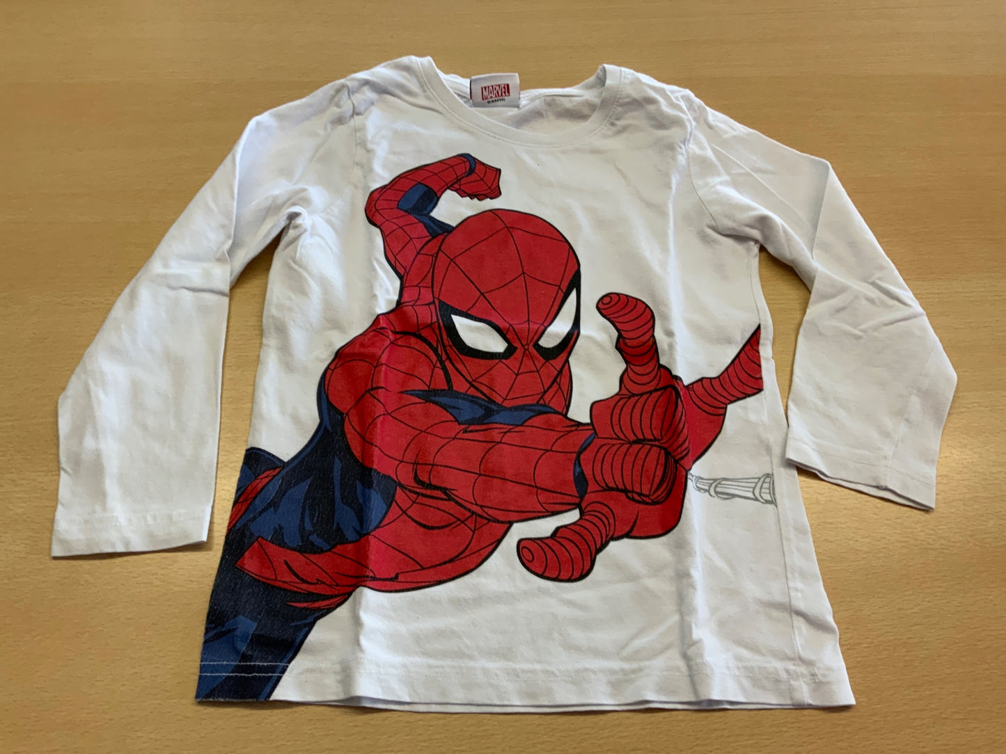 Marvel Langarmshirt 116 Weiß