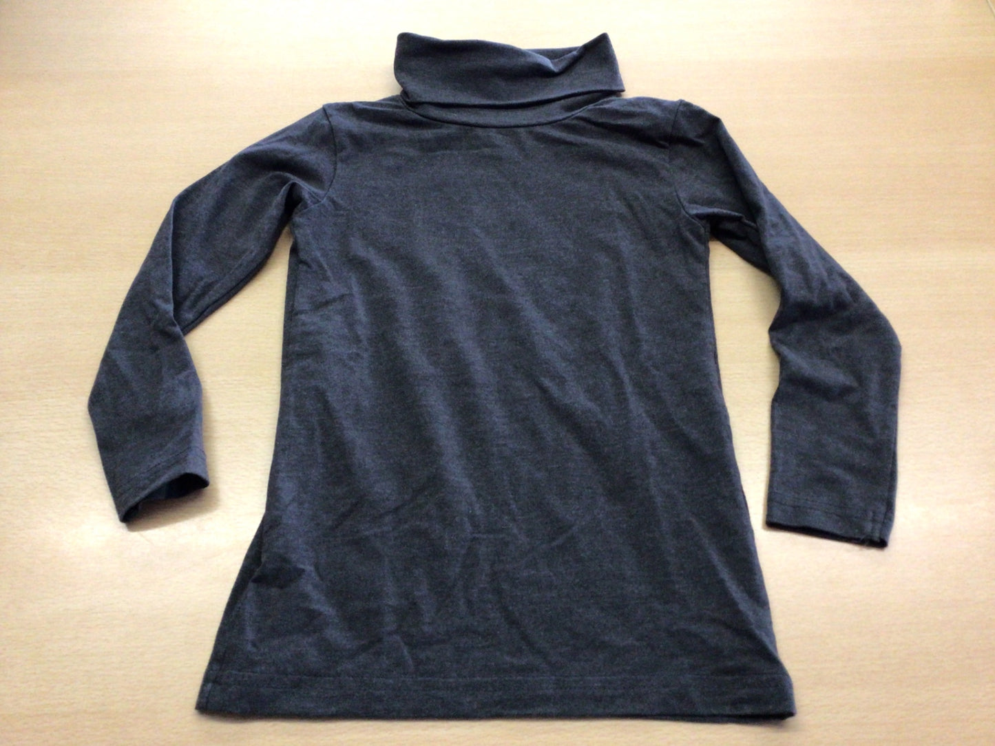 Rollkragenshirt 98/104 Grau