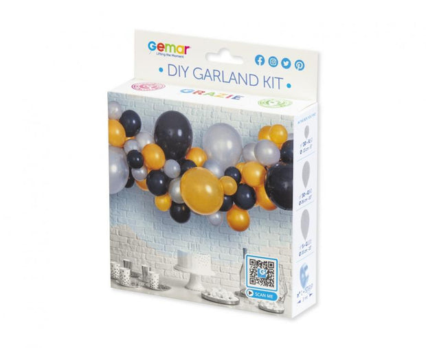 DIY Ballon Girlande "Midnight Celebration" – Das ultimative Set