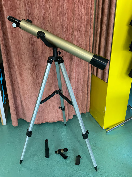 Unbekannt Teleskop Gold und Schwarz