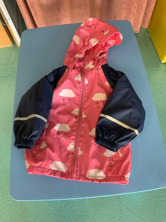 Regenjacke 98 Rosa und Dunkelblau
