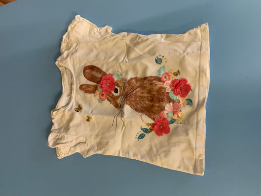 Kinder-T-Shirt 104 Weiß