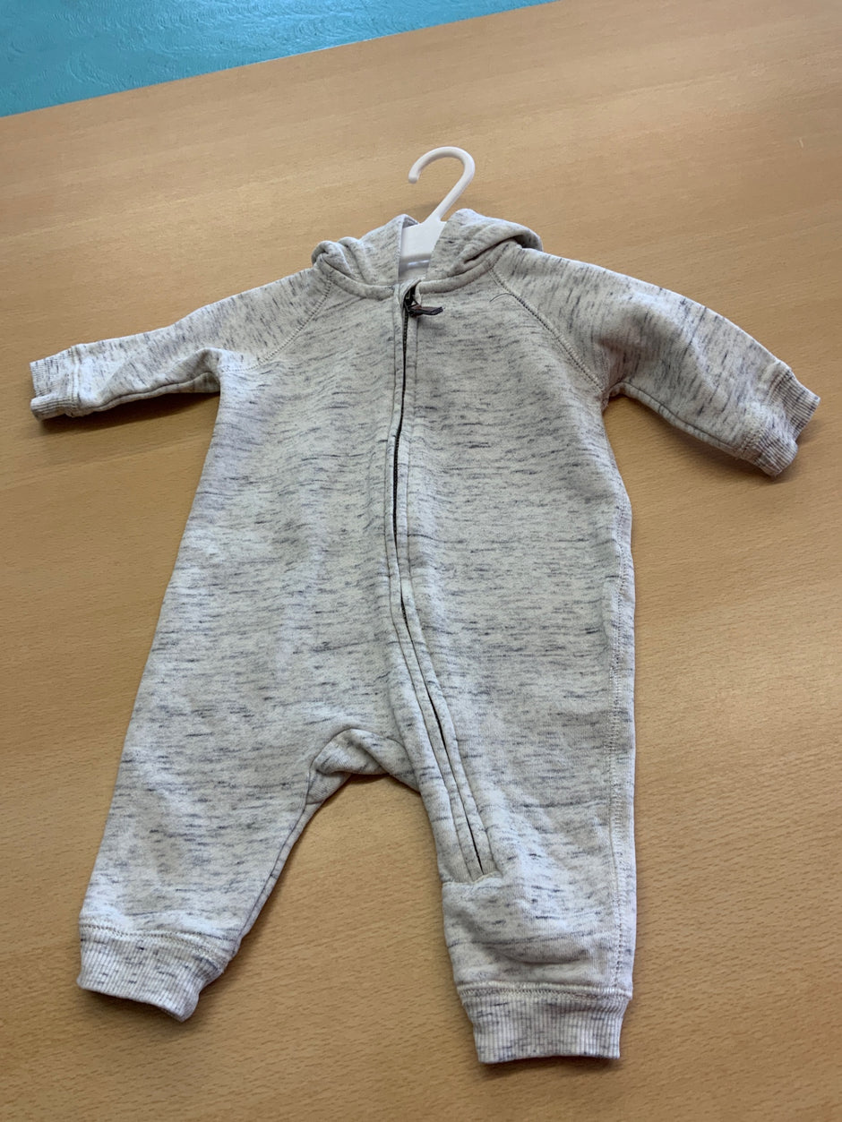 Baby-Strampler 56 Grau