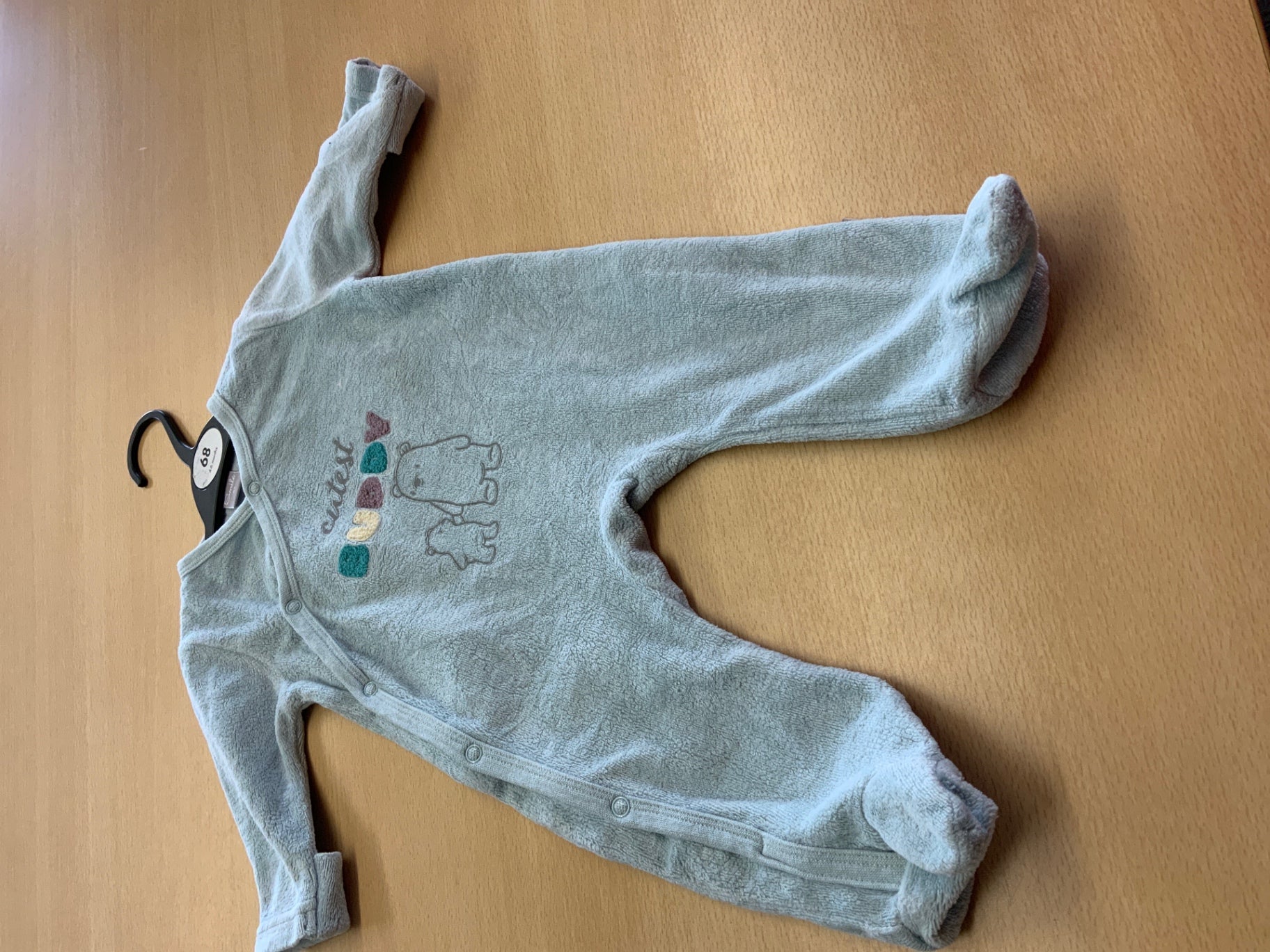 Babystrampler 62 Hellgrün