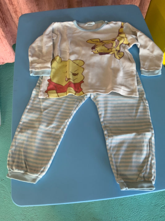 Pyjama 92 Blau und Weiß