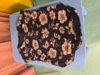 Bluse 40/42 Schwarz mit Blumenmuster