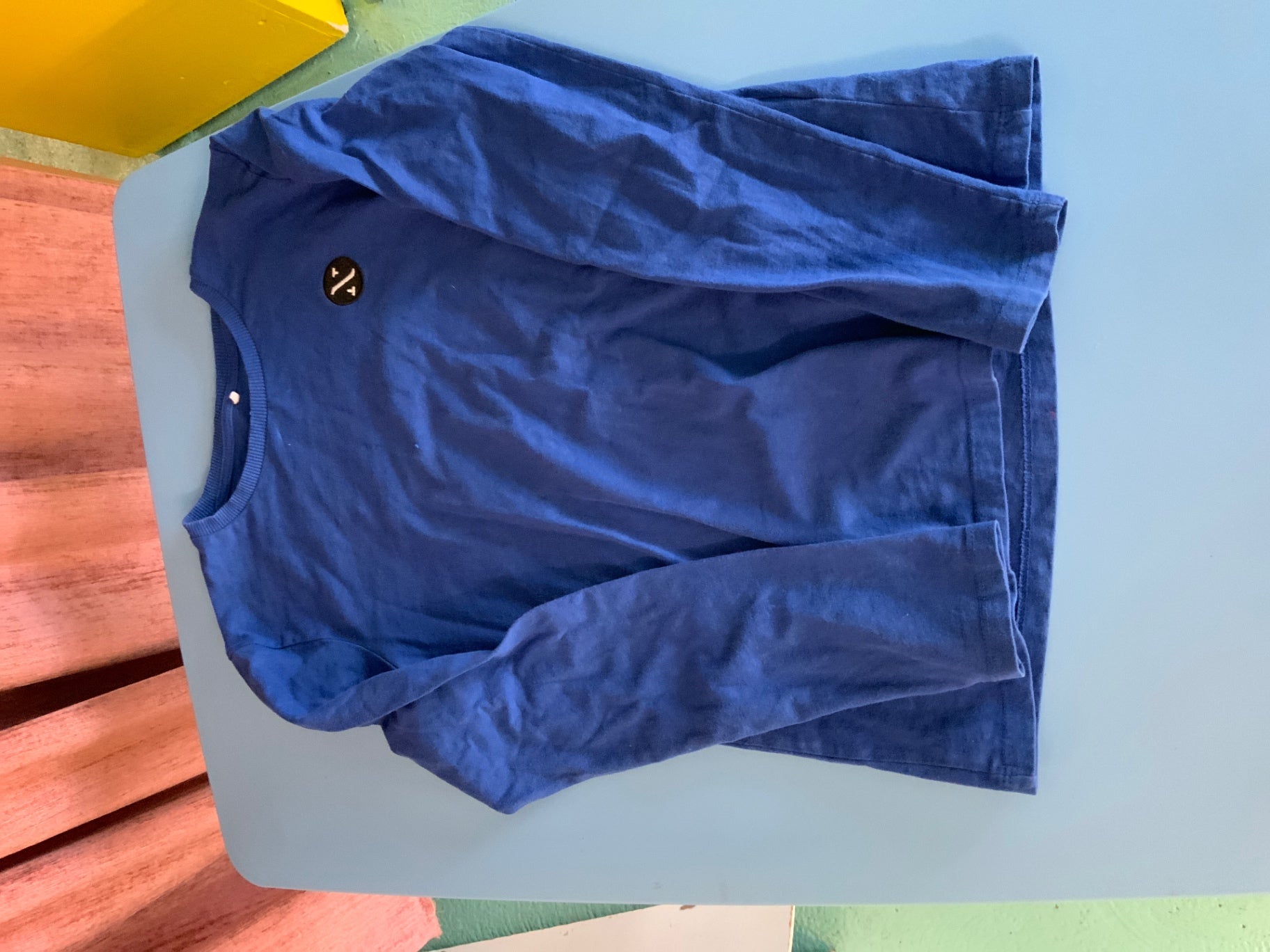 Langarmshirt 146/152 Blau
