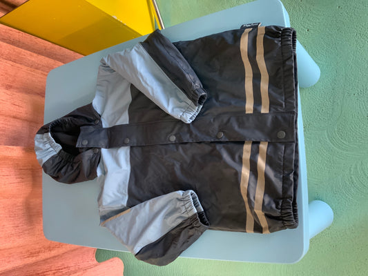 Regen-Jacke 104 Schwarz und Grau