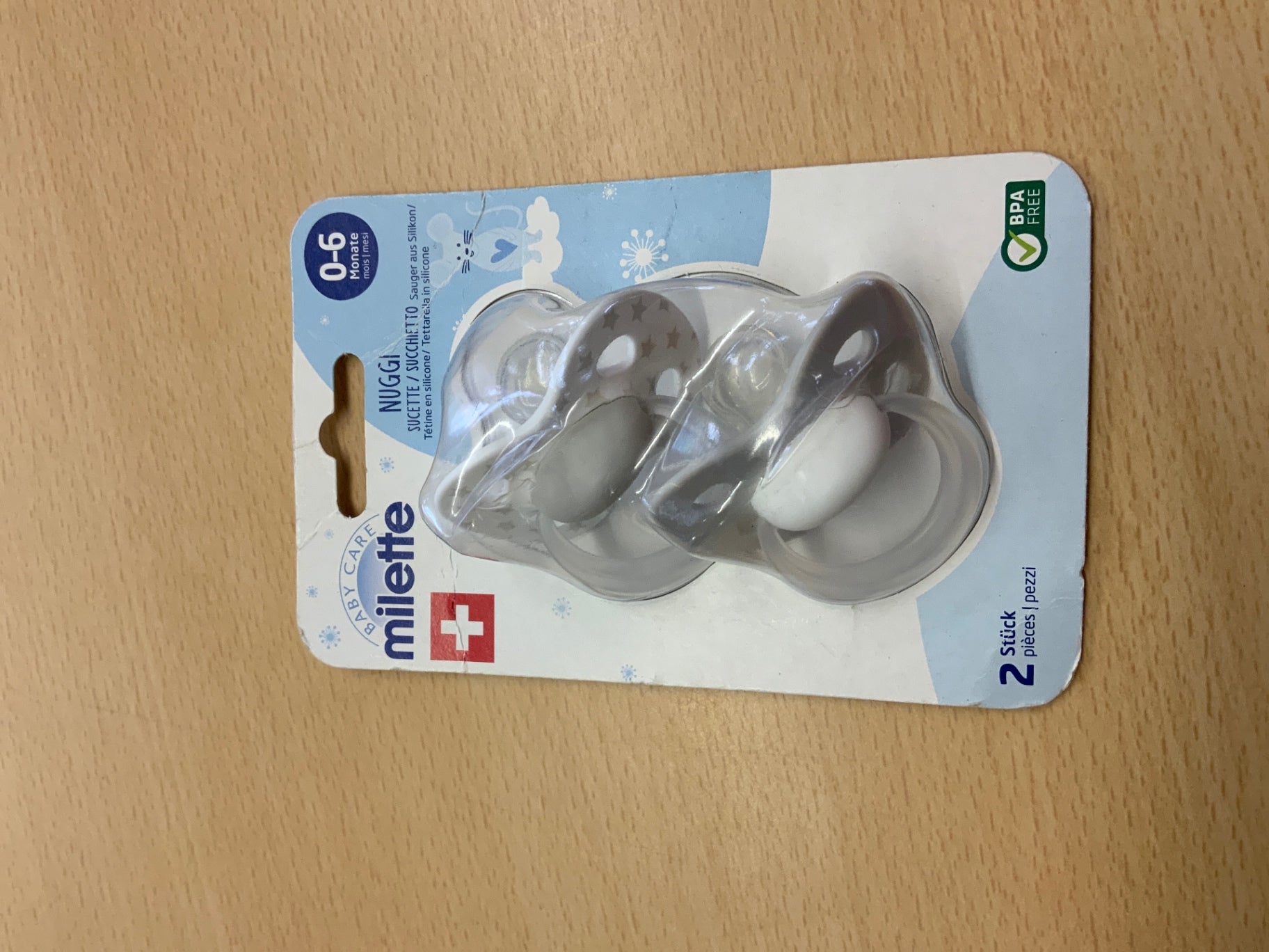 milette Schnuller 0 - 6 Monate Transparent