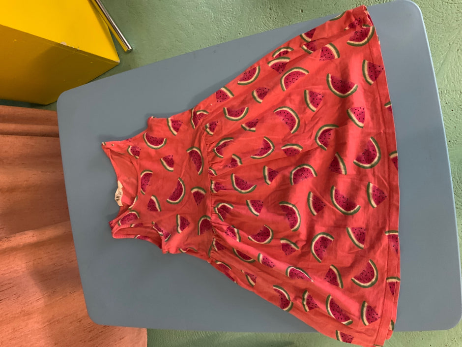 Sommer-Kinderkleid 122/128 Rot