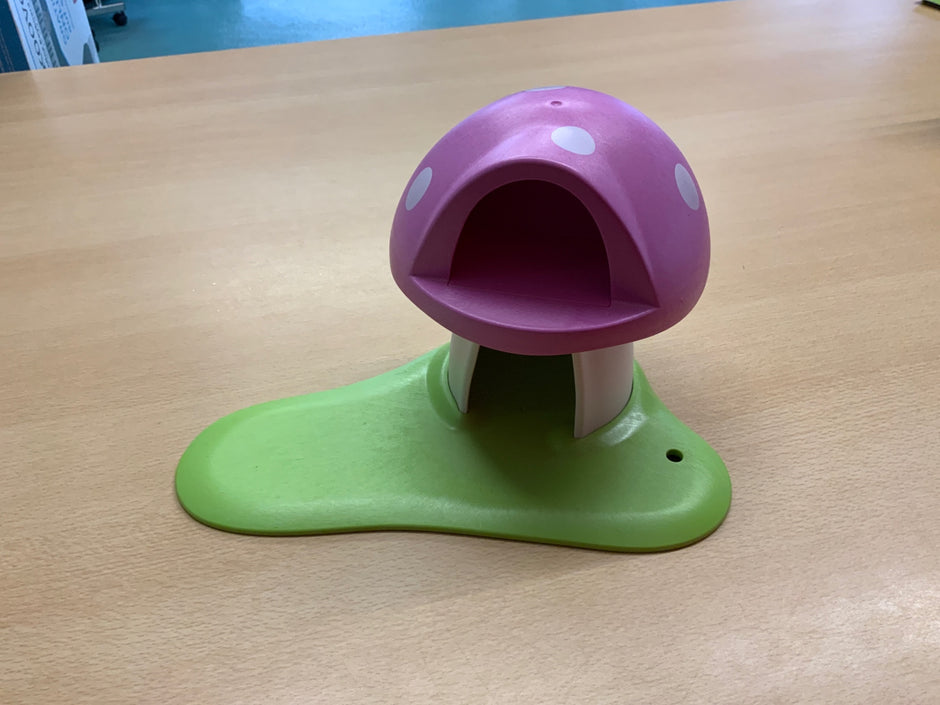 Pilz Grün und Pink