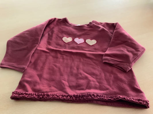 Langarmshirt 86 Bordeaux