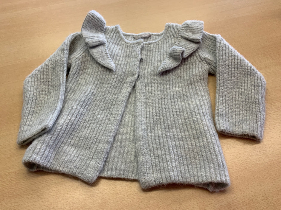 Strickjacke 80 Grau