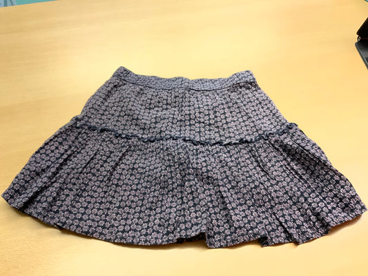 Rock 146/152 Schwarz mit weißem Muster