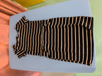 Kleid 122/128 Schwarz und Weiß gestreift