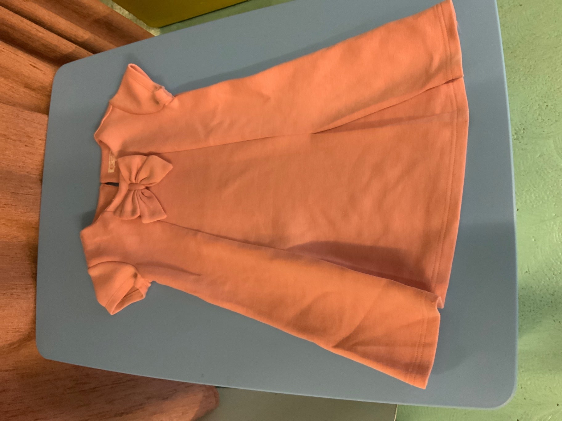 Kinderkleid 116 Pfirsich