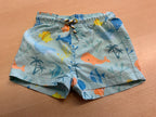 Badeshorts 74 Mintgrün mit buntem Druck